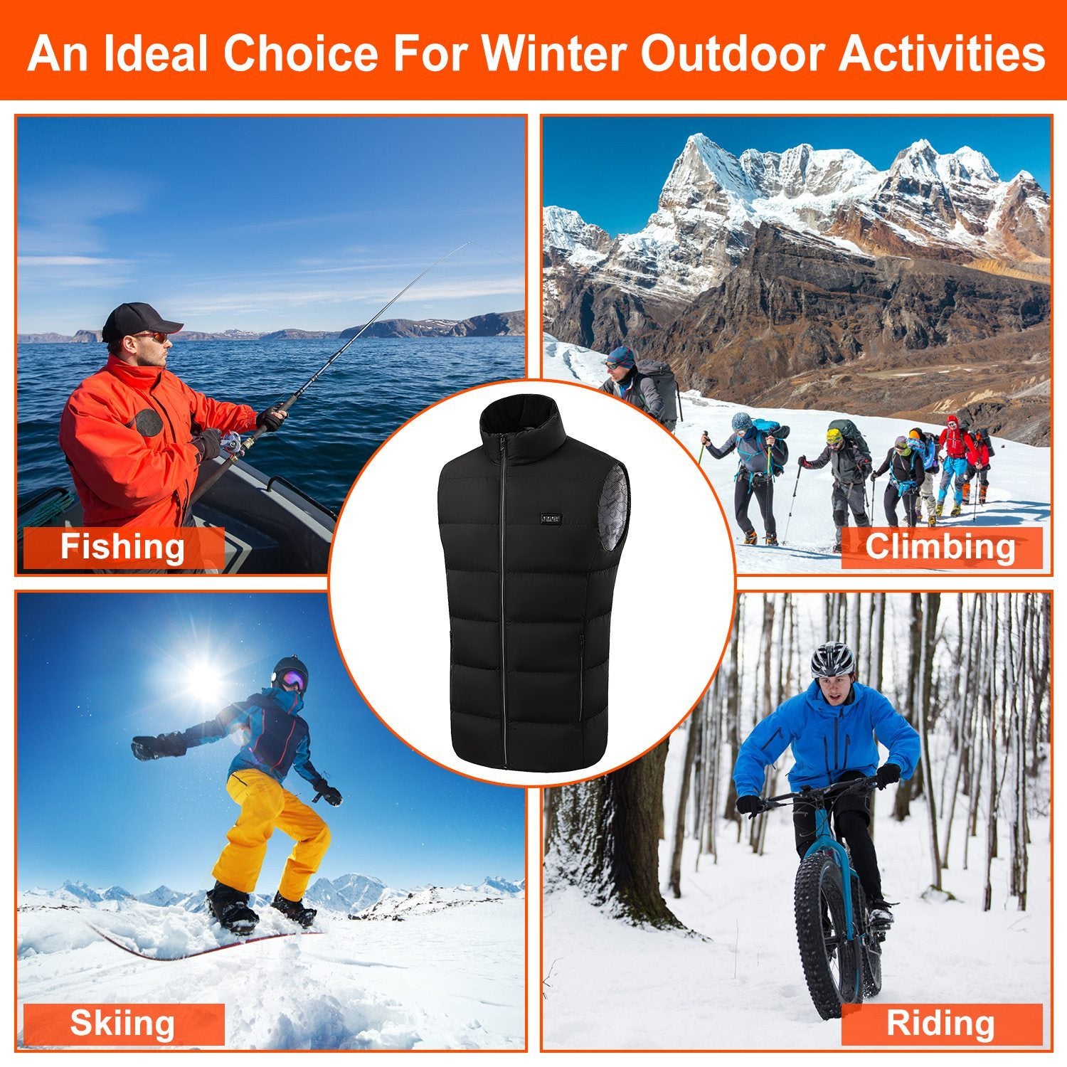 Smart heated vest