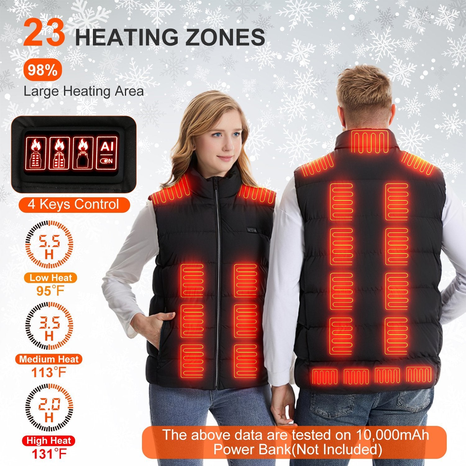 Smart heated vest