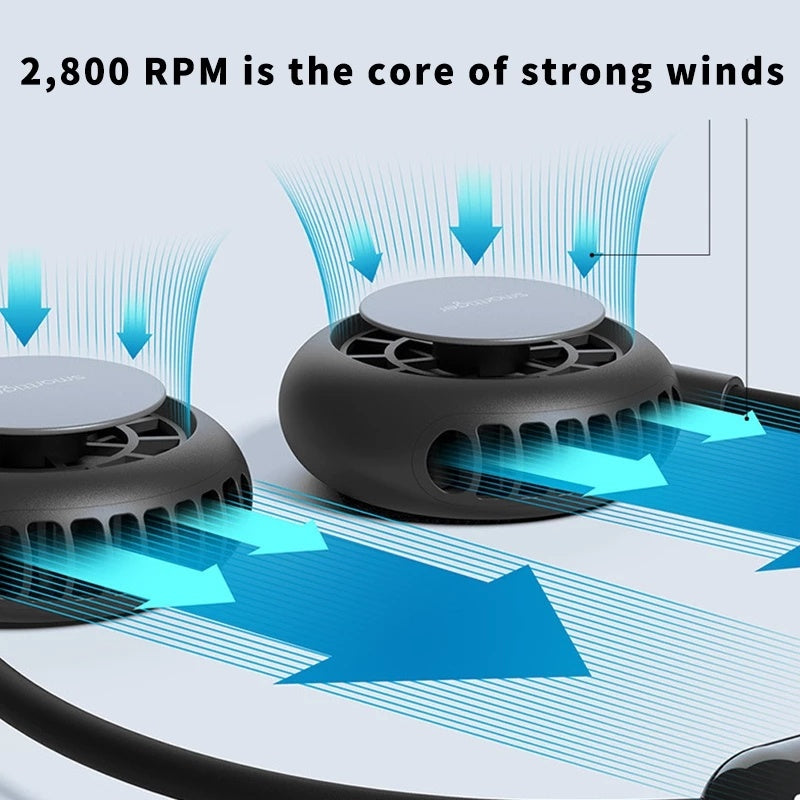 Portable neck fan