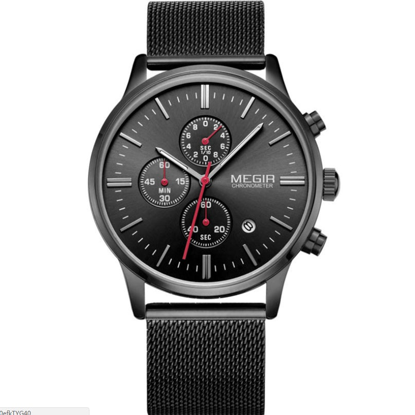 Sleek minimalist fashion top luxury Men Watch