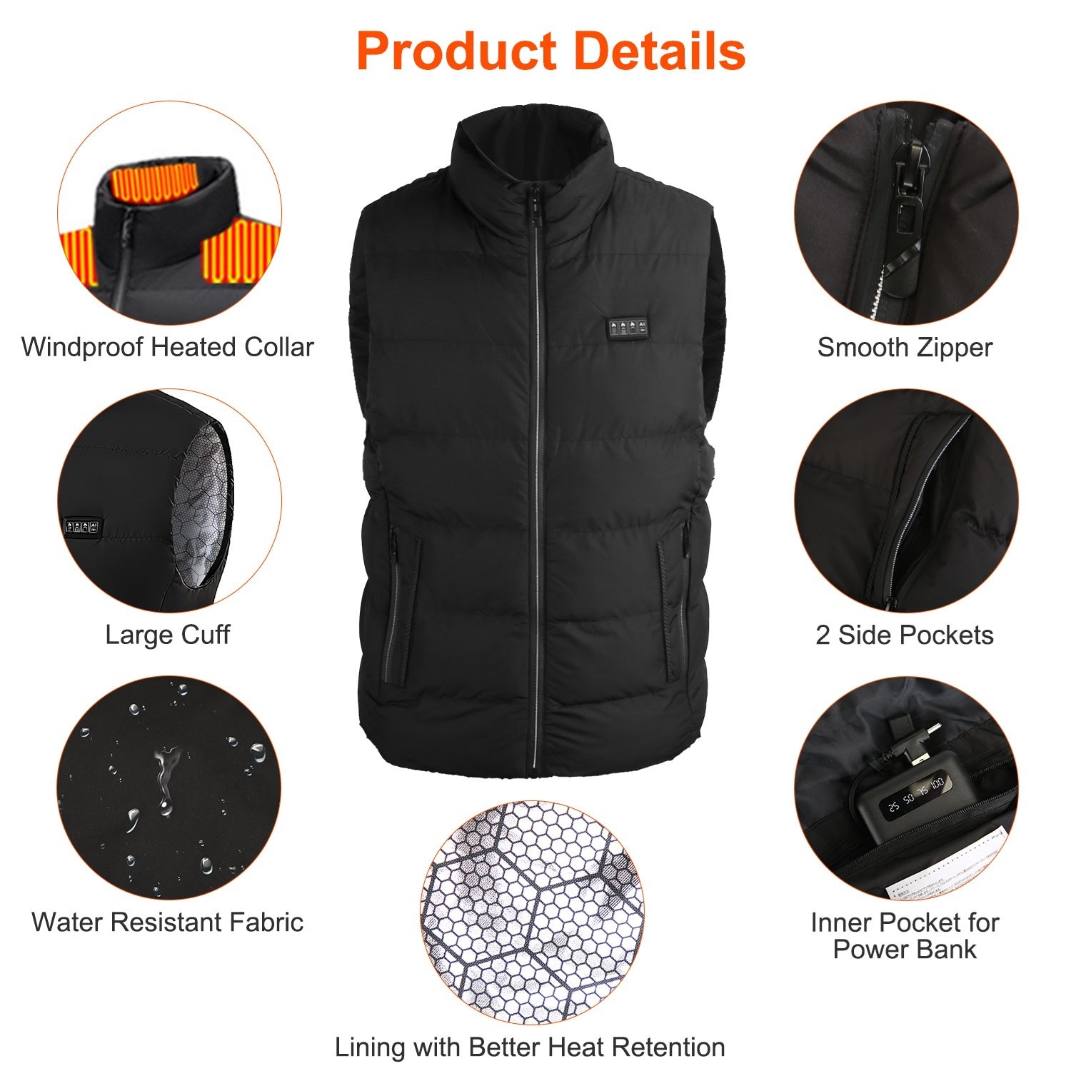 Smart heated vest